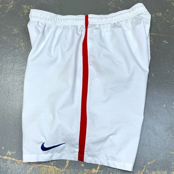 Nike USWNT Soccer Shorts 578027-105 XL White Red 2 Star Crest 2014 Alex Morgan - Picture 4 of 13